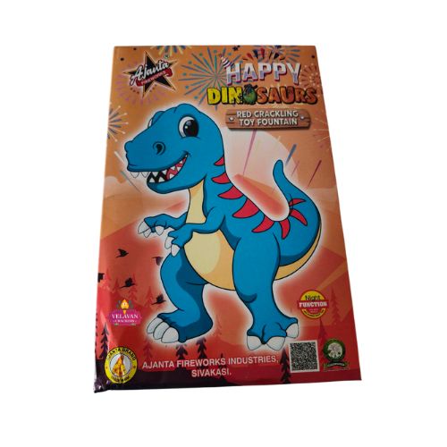 Happy Dinosaur (Red Crackling)